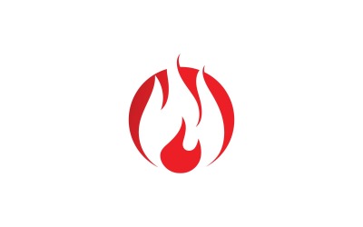 Modello di progettazione di logo di vettore di fiamma di fuoco V8