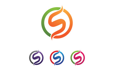 S bokstaven Initial logotyp Vector Business Vector V11