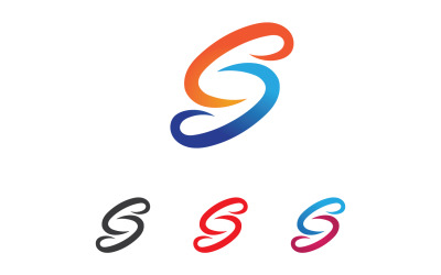 S bokstaven Initial logotyp Vector Business Vector V15