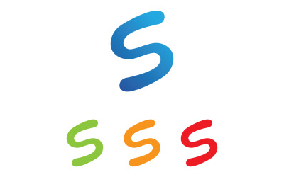 S lettre Initial Logo Vector Business Vector V17