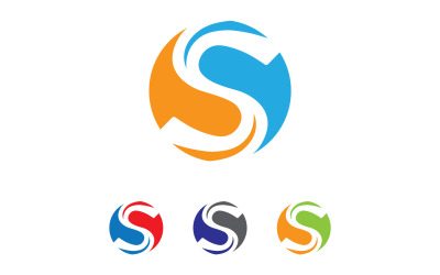 S lettre Initial Logo Vector Business Vector V18