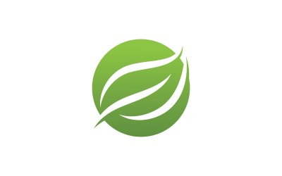 Green Leaf Nature Vector Logo Design Mall V10