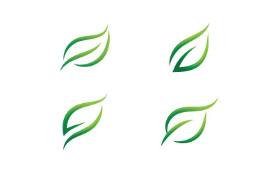 Green Leaf Nature Vector Logo Design Mall V7