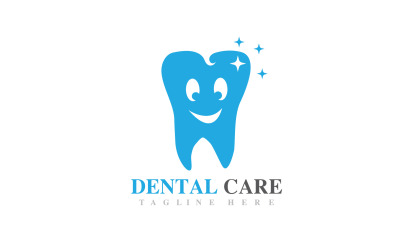 Icona del simbolo del vettore di salute del logo della cura dentale V1