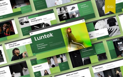 Luntek – бізнес-шаблон слайдів Google