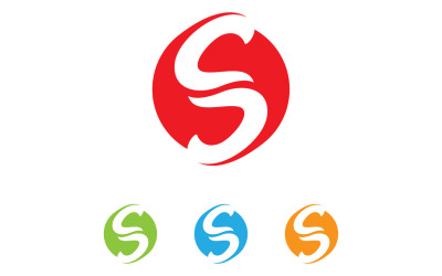 Písmeno S Počáteční Logo Vector Business Vector V39