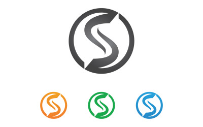Písmeno S Počáteční Logo Vector Business Vector V44
