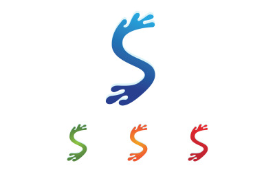 Písmeno S Počáteční Logo Vector Business Vector V48