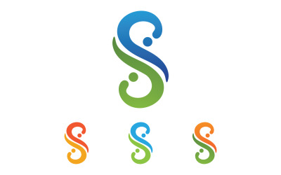 S lettre Initial Logo Vector Business Vector V27