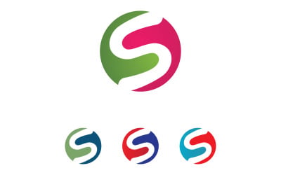 S lettre Initial Logo Vector Business Vector V34