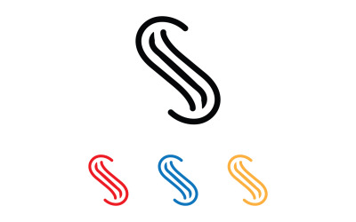 S lettre Initial Logo Vector Business Vector V37