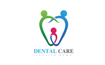 Tandheelkundige zorg Logo Gezondheid Vector symboolpictogram V33