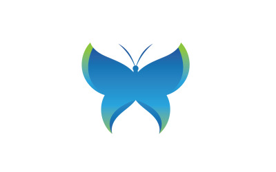 Belleza Mariposa Vector Logo Diseño V13