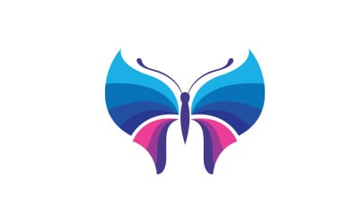 Bellezza Farfalla Vector Logo Design V5