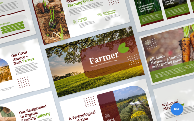 Фермерство та сільське господарство – основний шаблон презентації