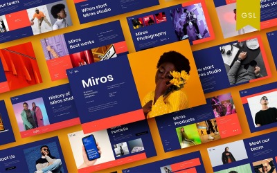 Miros - Modèle de diapositives Google pour les entreprises