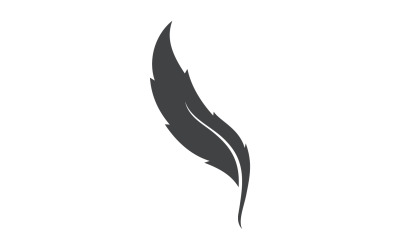Penna piuma Scrivi segno Logo Vector V1