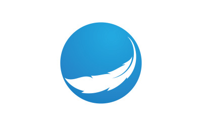 Penna piuma Scrivi segno Logo Vector V25