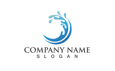 Sıçrama Su Taze Logo Ve Sembol Vektör V4