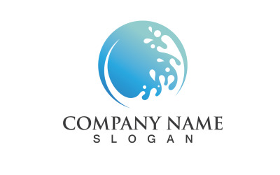 Sıçrama Su Taze Logo Ve Sembol Vektör V9