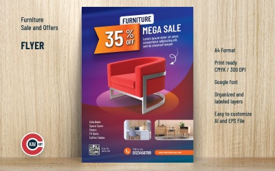 Modèle de Flyer de vente de meubles