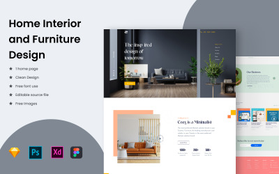 Designology - Interior Website and Furniture Template