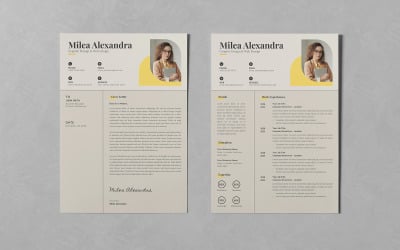 Klassieke CV/CV PSD-sjablonen
