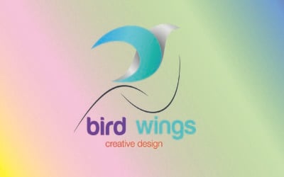 Logotypmallar för fågelvingar