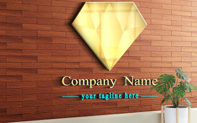 Modèle de logo de bijoux en or