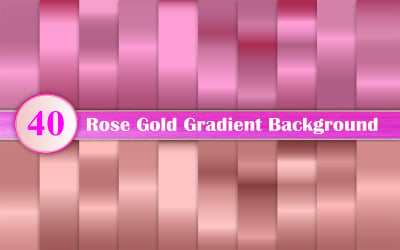 Набор цифровой бумаги с градиентом розового золота