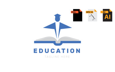 Projekt szablonu logo edukacji