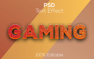 Spel 3d | Premiumspel | Moderna 3d-redigerbara spel Psd-texteffekt