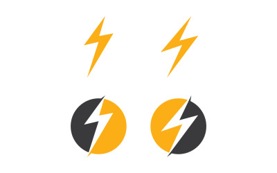 Rayo relámpago Logo Flash Vector V3