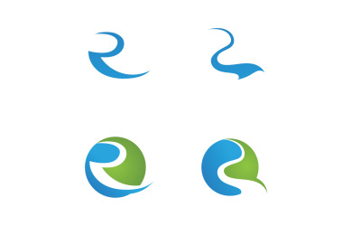 River Logo Vector Icon Illustration Design  V19