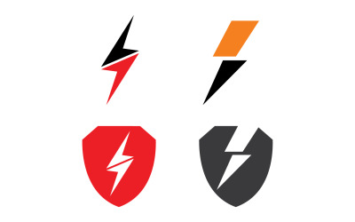 Thunderbolt Lightning Logo Flash Vector V4
