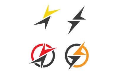 Thunderbolt Lightning Logo Flash Vector V5