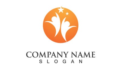 Group Community People Adoption Logo Vector V27