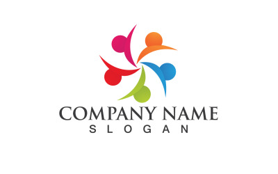 Gruppe Community People Adoption Logo Vector V22