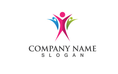 Gruppo Comunità Persone Adozione Logo Vector V16