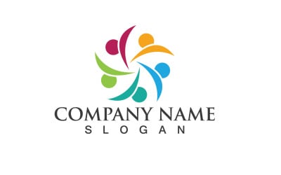 Gruppo Comunità Persone Adozione Logo Vector V23