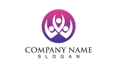 Gruppo Comunità Persone Adozione Logo Vector V36