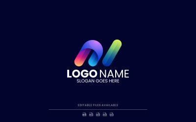 Vector abstrakt färgglad logotypdesign
