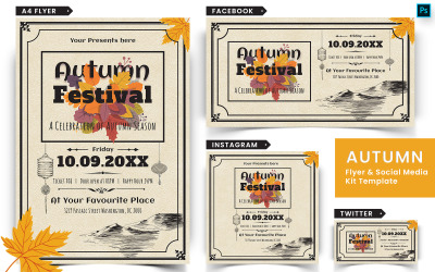Autumn Fall Festival Flyer and Social Media Pack-01