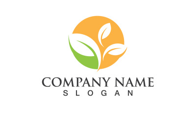 Ecology Green Leaf Nature Logo And Symbol V11