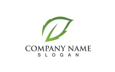 Ecology Green Leaf Nature Logo And Symbol V12