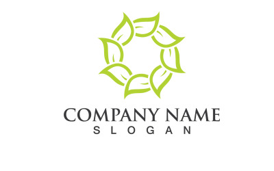 Ecology Green Leaf Nature Logo And Symbol V27