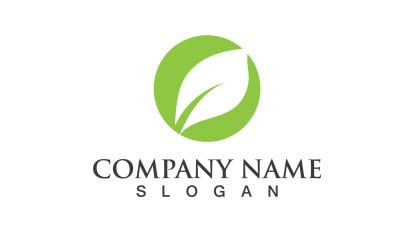 Ecology Green Leaf Nature Logo And Symbol V45