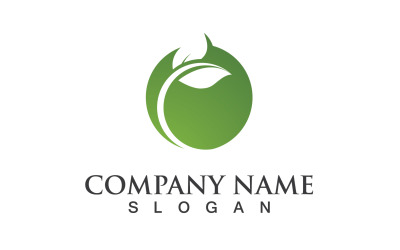 Ecology Green Leaf Nature Logo And Symbol V50