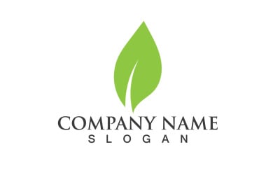 Ecology Green Leaf Nature Logo And Symbol V7
