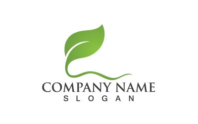 Ecology Green Leaf Nature Logo And Symbol V8